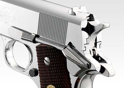 Tokyo Marui Colt Government Mark IV Series 70 Nickel Finish Gas