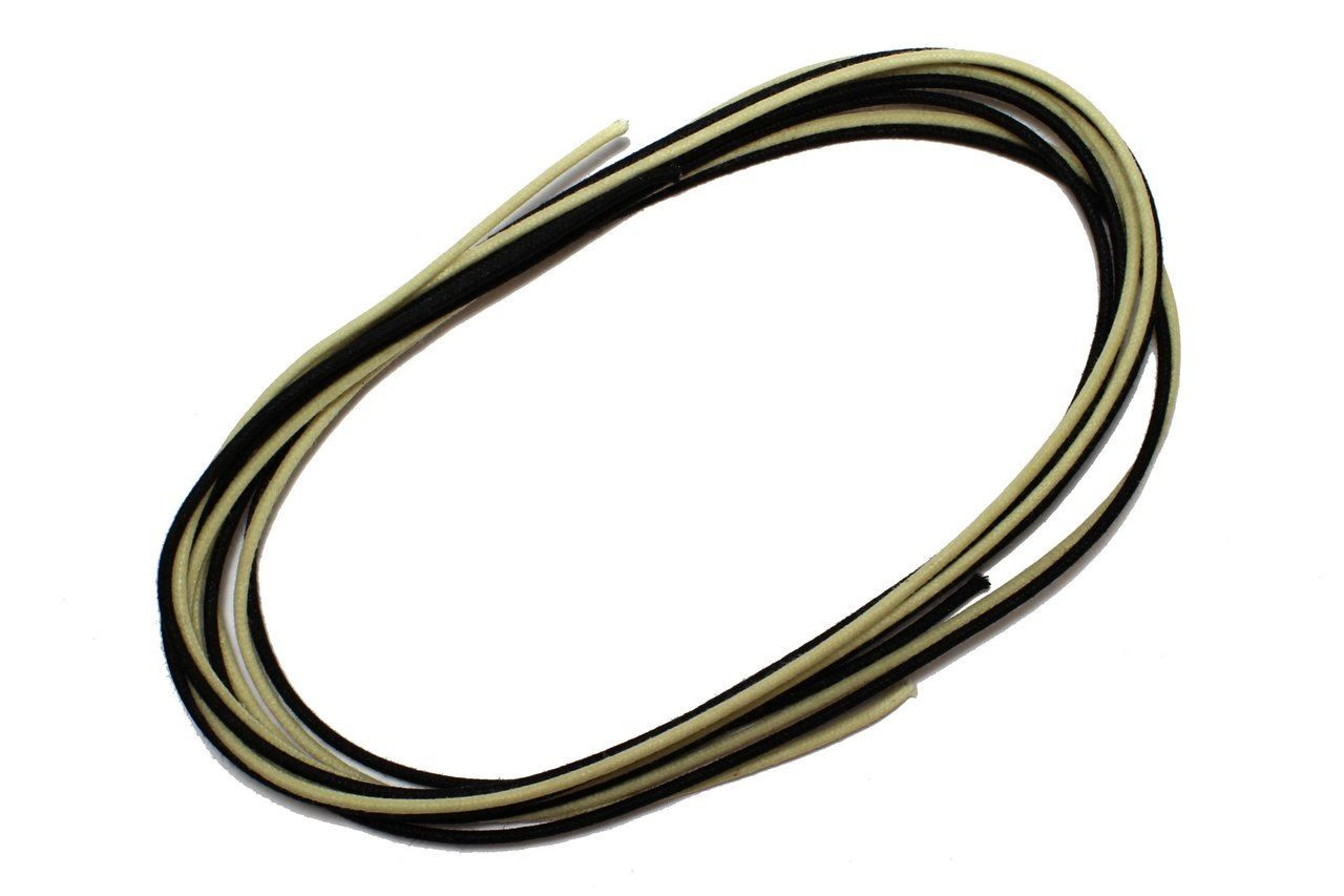 Vintage Push-Back Cloth Wire Black and White for Guitar 5' each