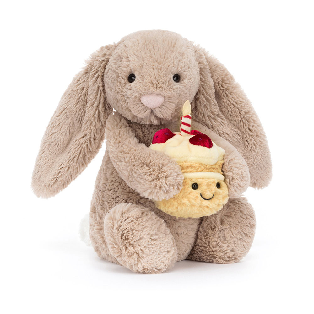 Bashful Beige Bunny 'Birthday' - Official Jellycat