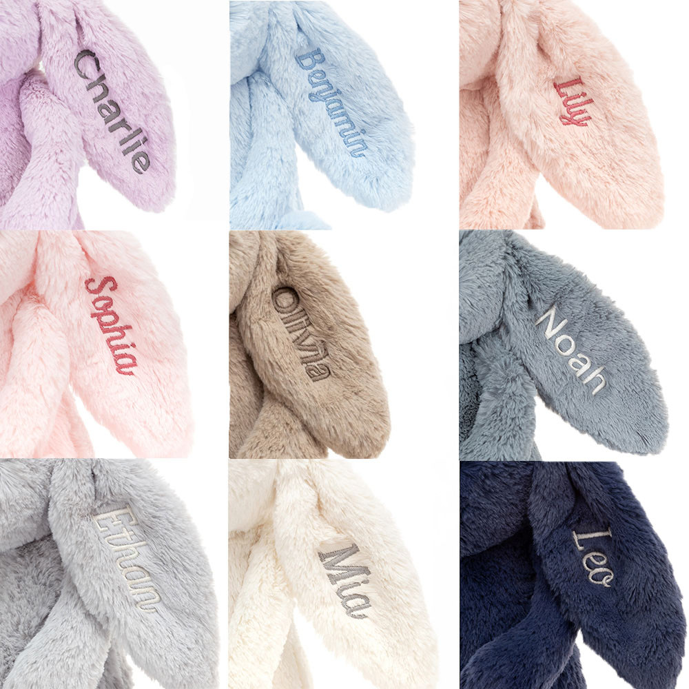 Personalized Bashful Viola Bunny Medium - Official Jellycat