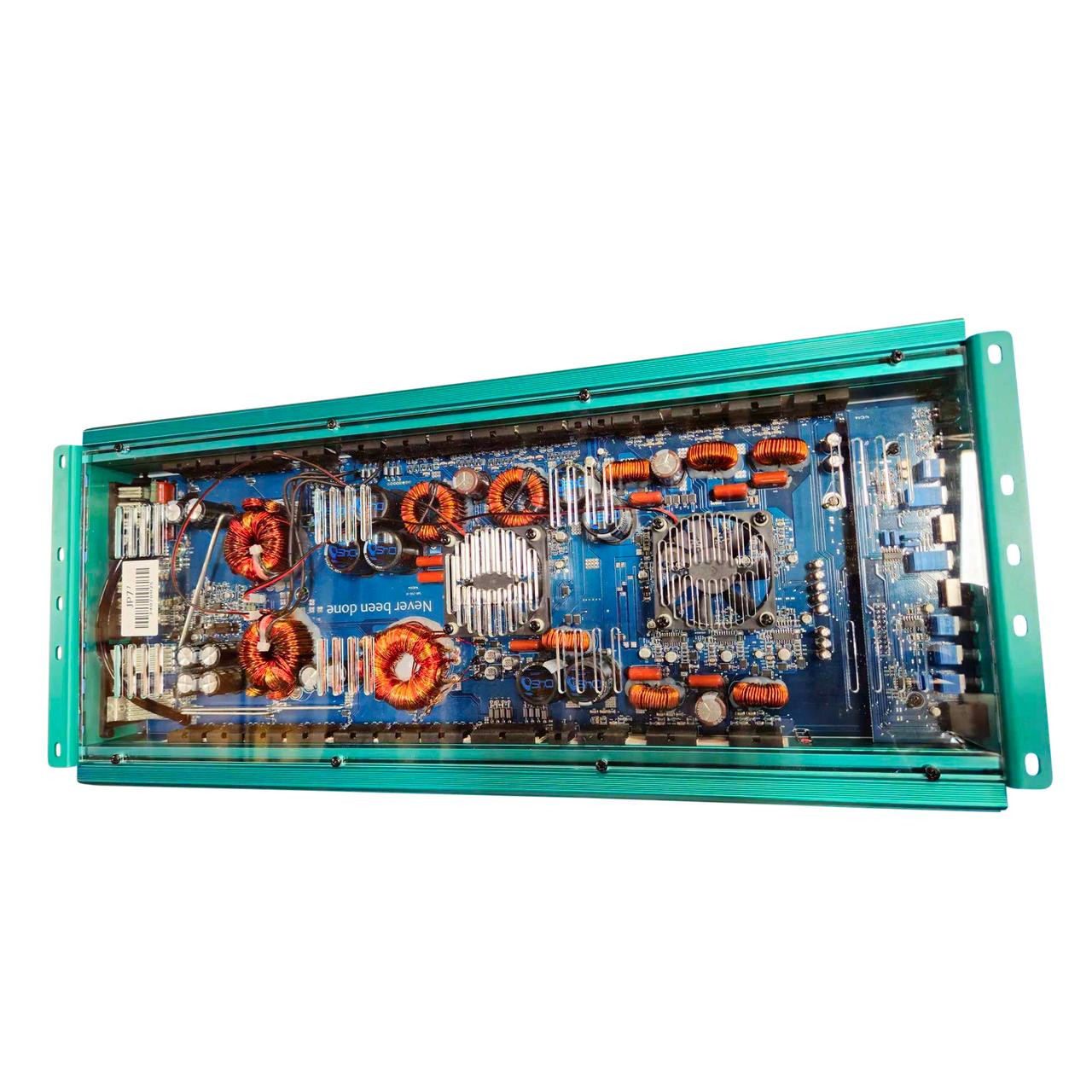 DOWN4SOUND JP77 TEAL | 3000W RMS - 7 CHANNEL AMPLIFIER