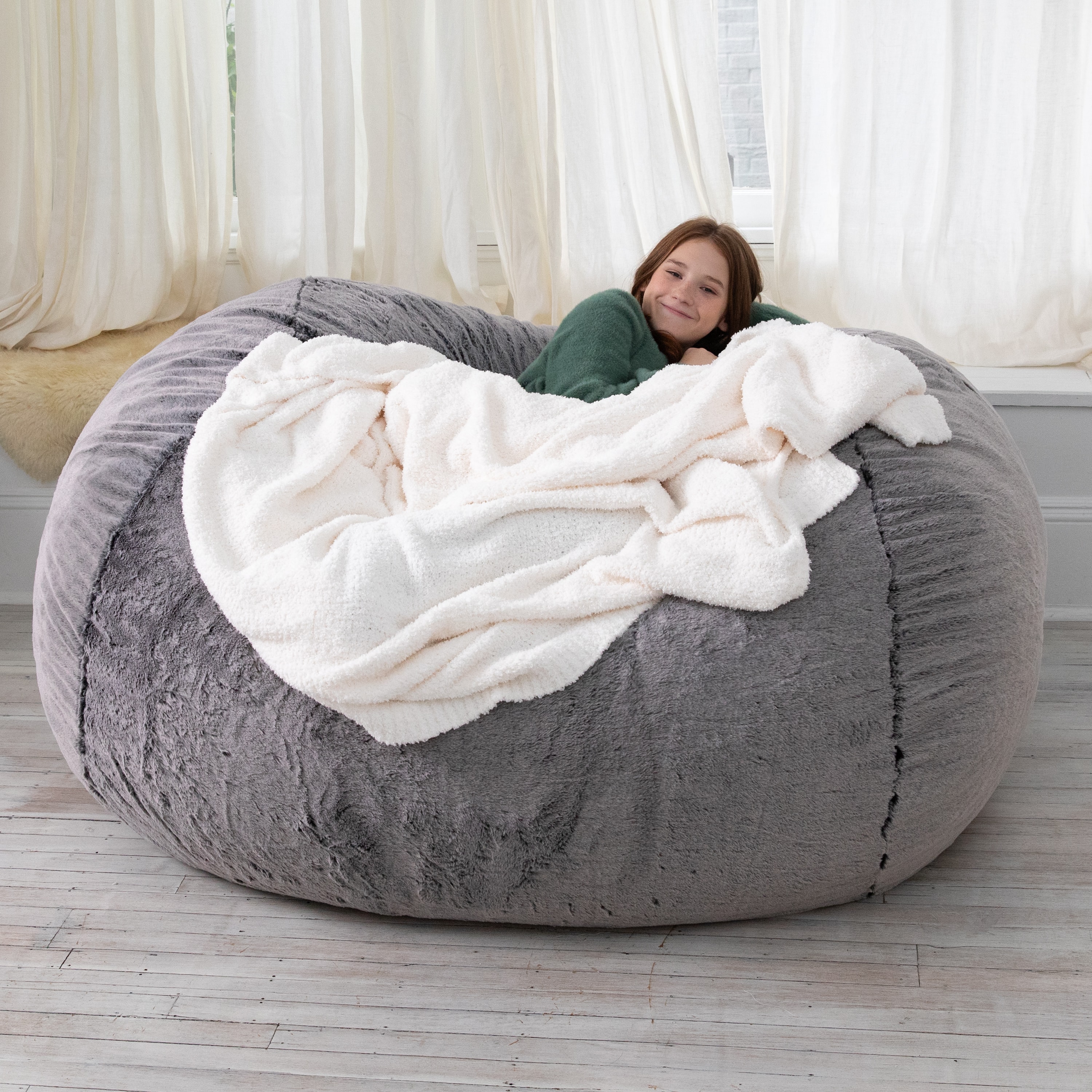 Buy Jaxx 6 Foot Bean Bag, Loveseat, Sofa & Lounger , Premium Luxe
