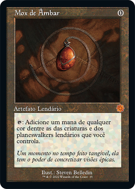 Mox Amber (#035) (Retro Frame) | The Brothers' War Retro Artifacts