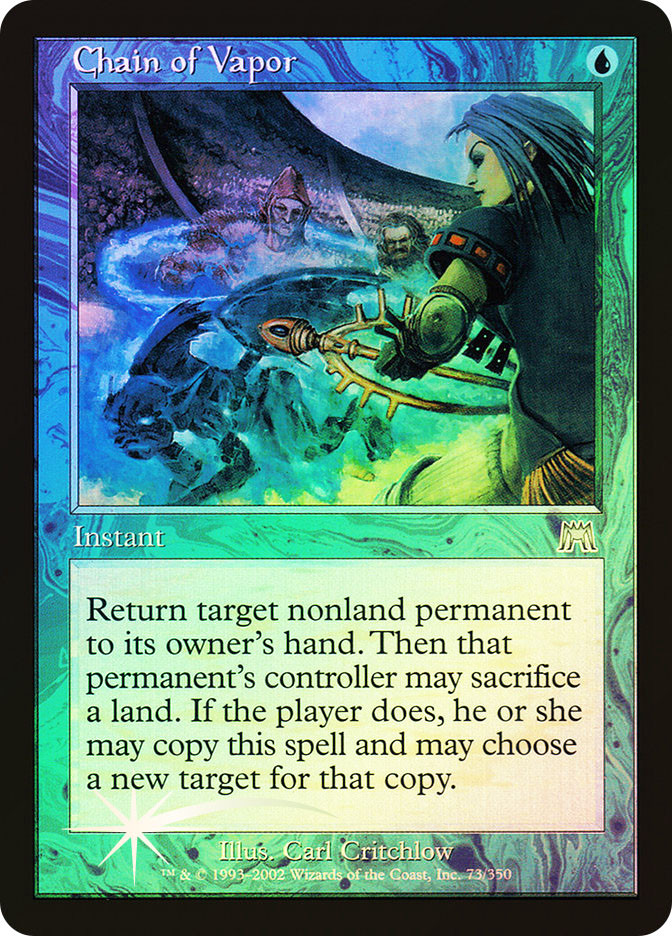 MTG 蒸気の連鎖/Chain of Vapor オンスロート 英語 foil MTG 蒸気の