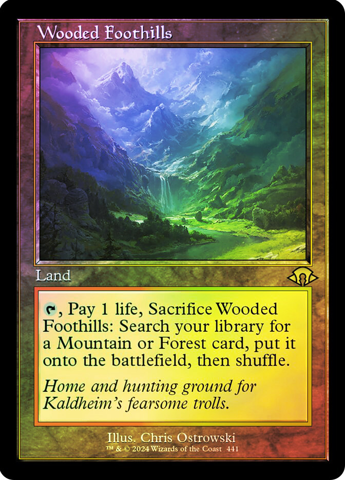 mtg 樹木茂る山麓 4枚 ボーダーレス 日本語 mtg 樹木茂る山麓 4枚