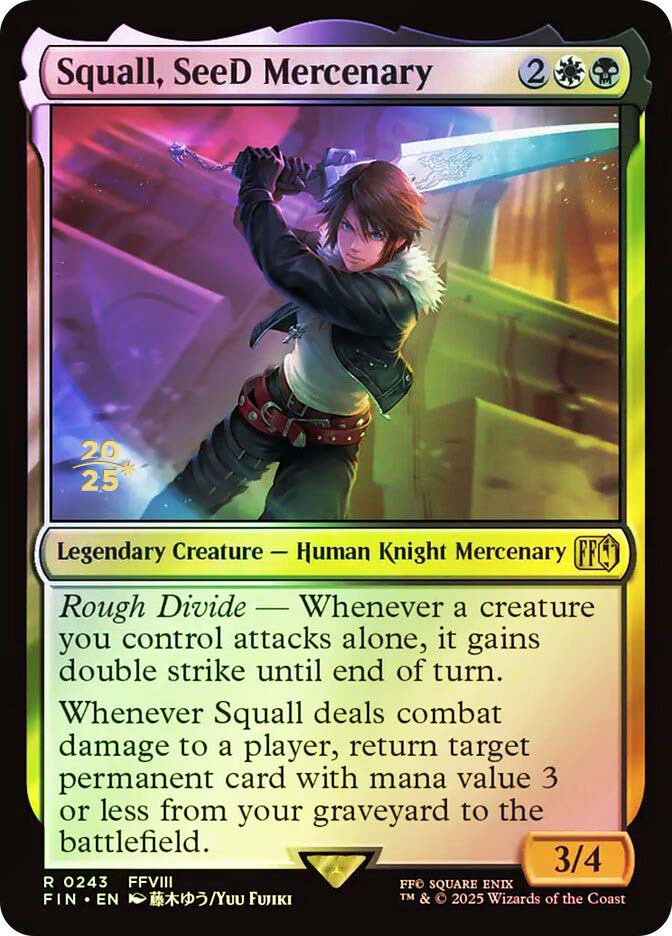 MTG SeeDの傭兵、スコール ショーダウンプロモ Foil Squall, SeeD