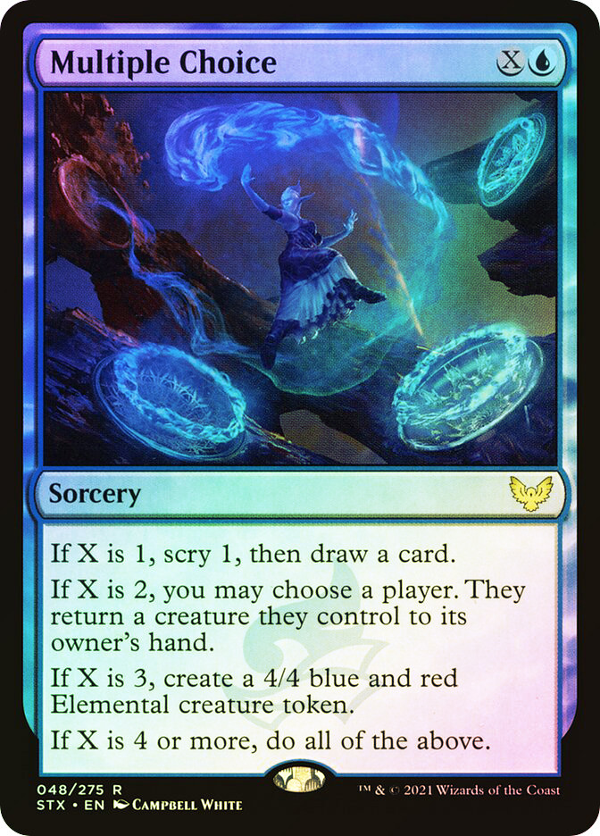 MTG FOIL Multiple Choice - Strixhaven: School of Mages #048 | eBay
