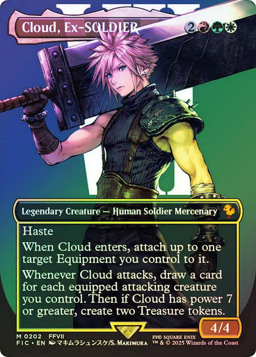 元ソルジャー、クラウド ff mtg 拡張foil バンドル 英語 元ソルジャー