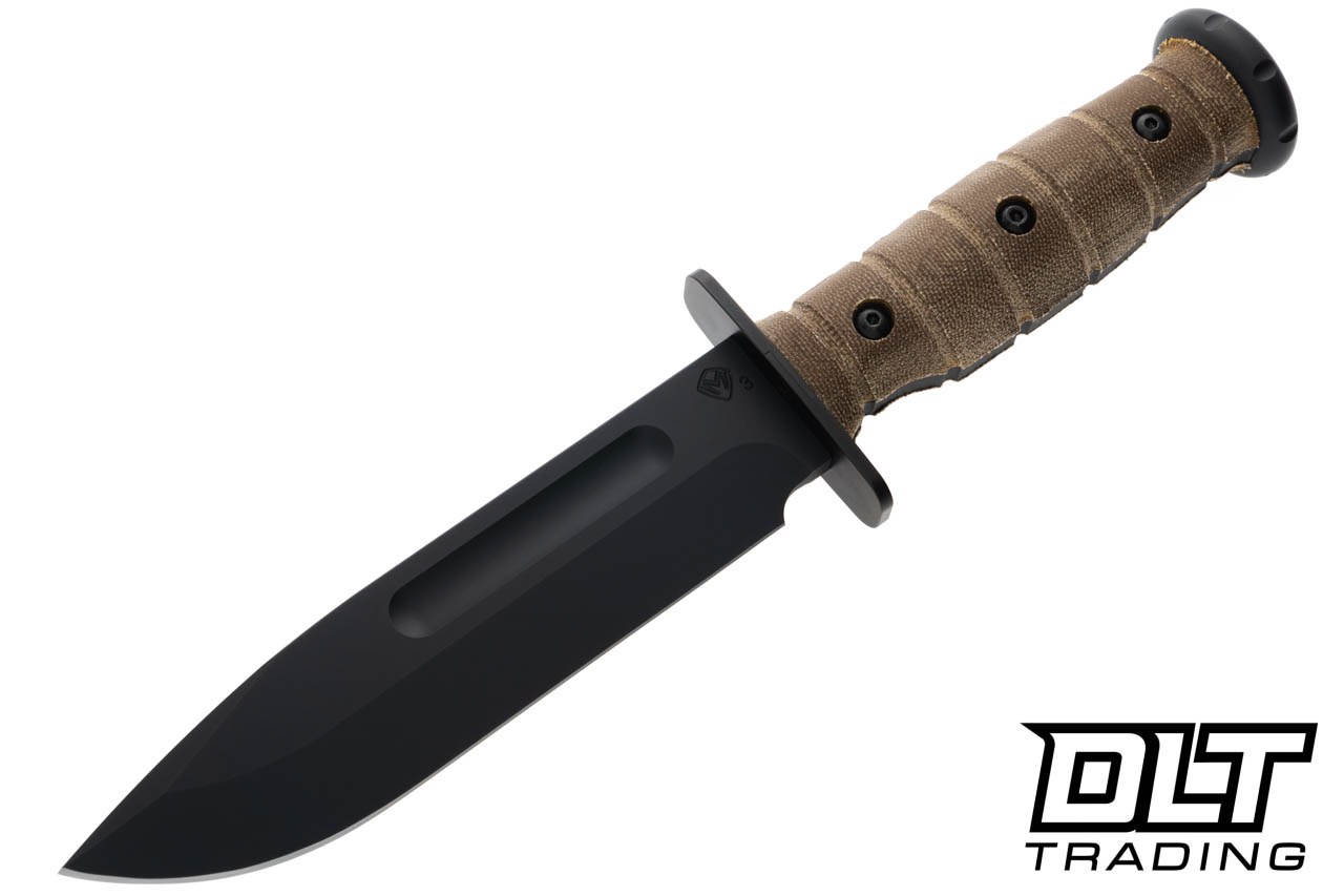 Medford USMC Fighter - DLC 3V Blade - Green Canvas Micarta