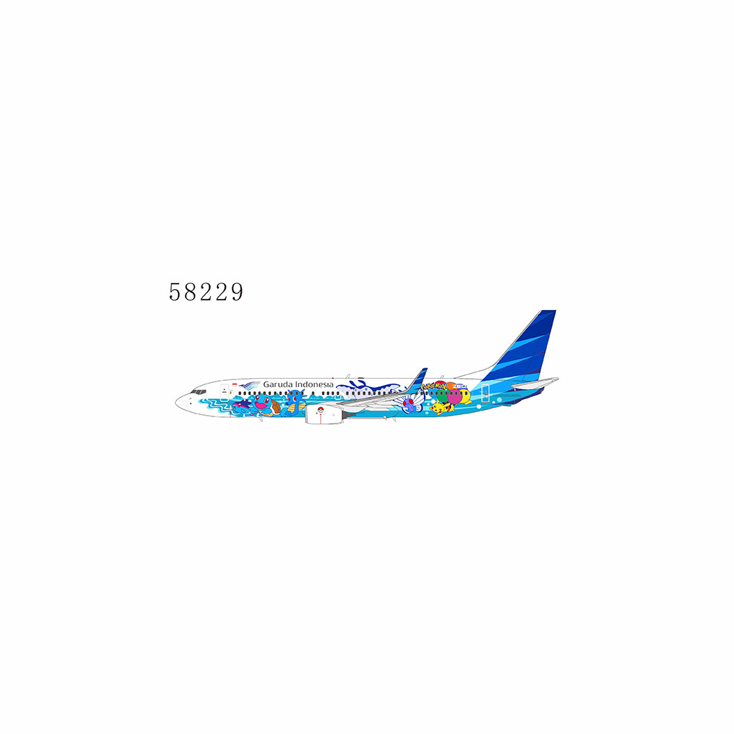 NG Model Garuda Indonesia 737-800/w PK-GMU Pikachu Jet GA #1 58229