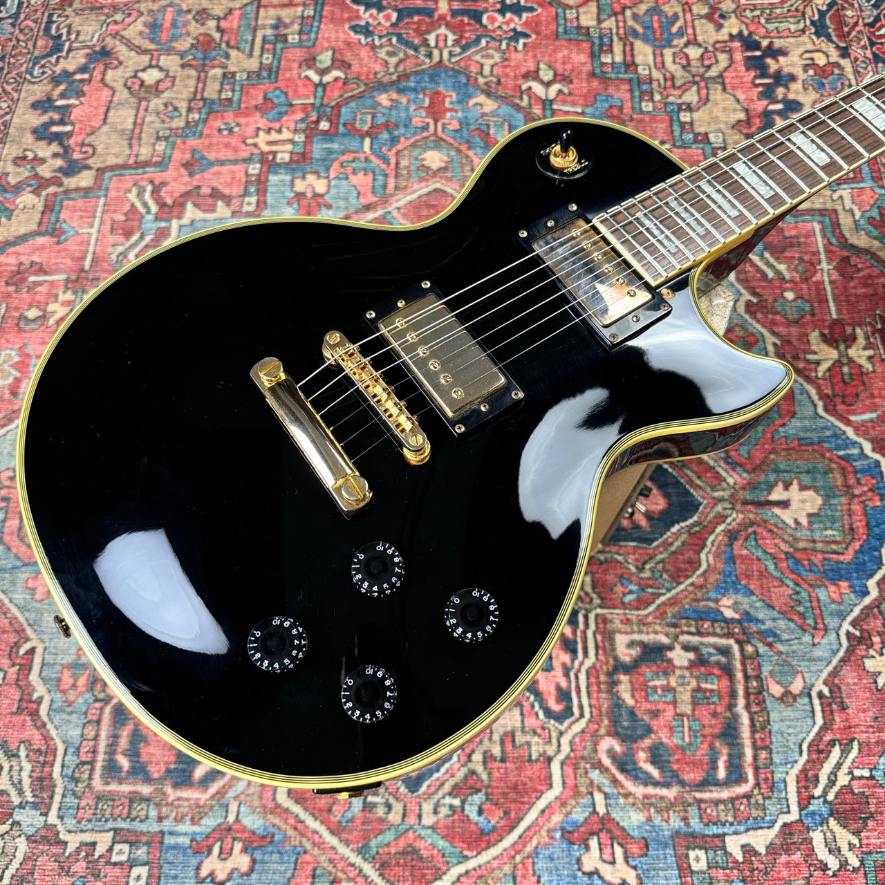 2003 Epiphone Les Paul Custom Black Beauty MIK Pro Setup