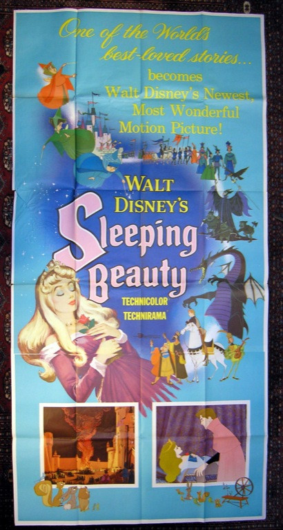 Original Sleeping Beauty (1959) movie poster in VF condition for $1200