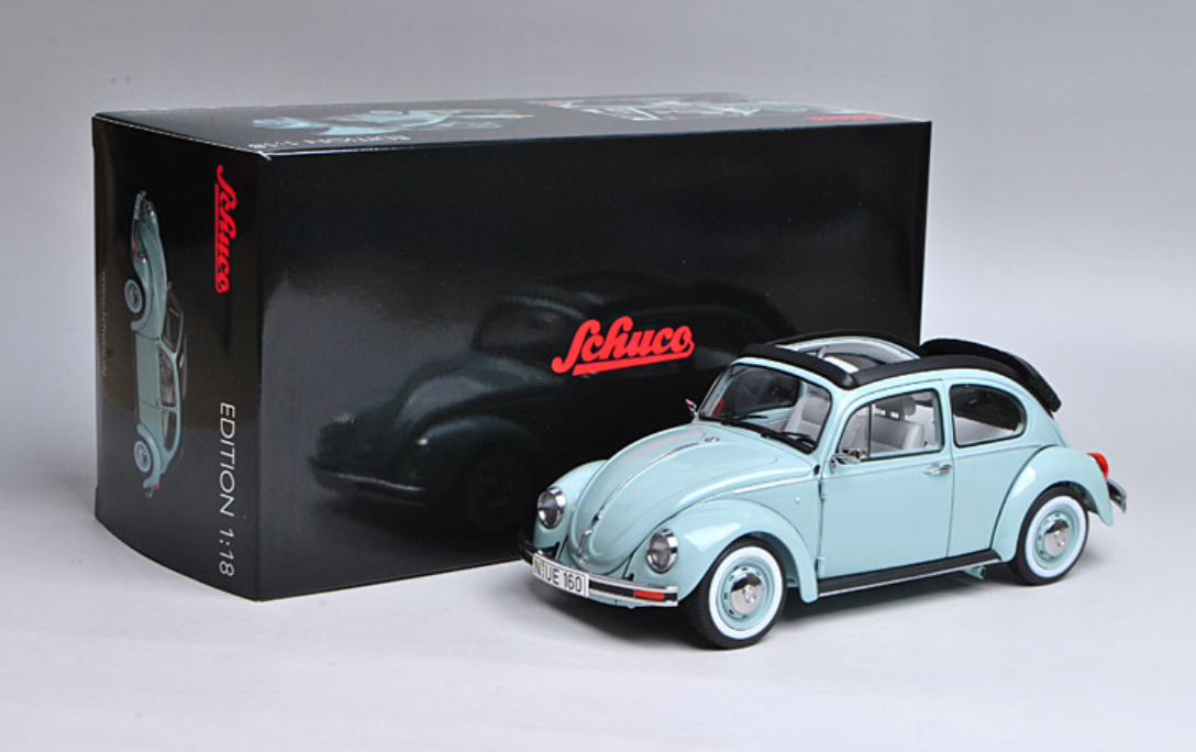 1/18 Schuco Volkswagen VW Beetle 1600 Convertible Diecast Car