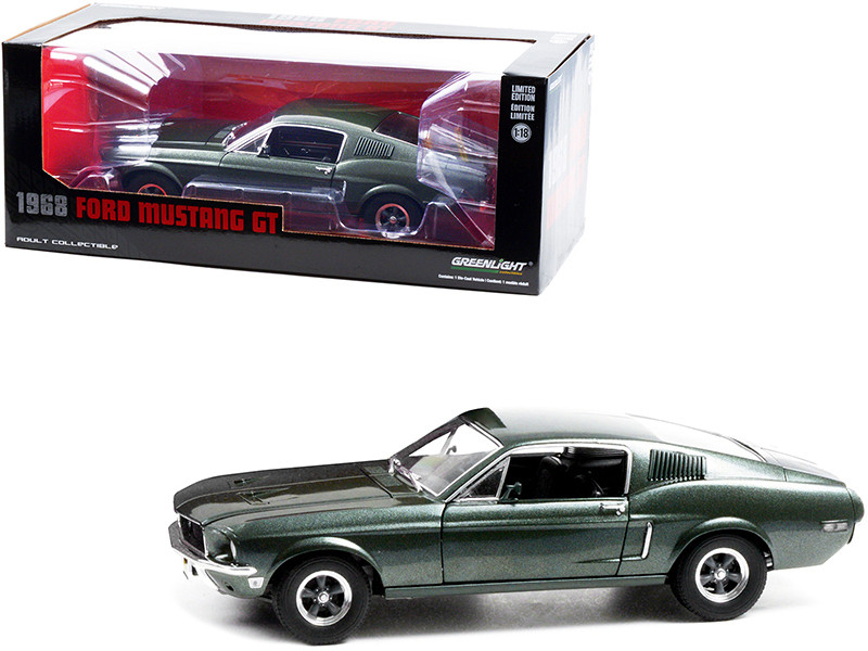 1/18 Greenlight 1968 Ford Mustang GT Fastback Highland (Green