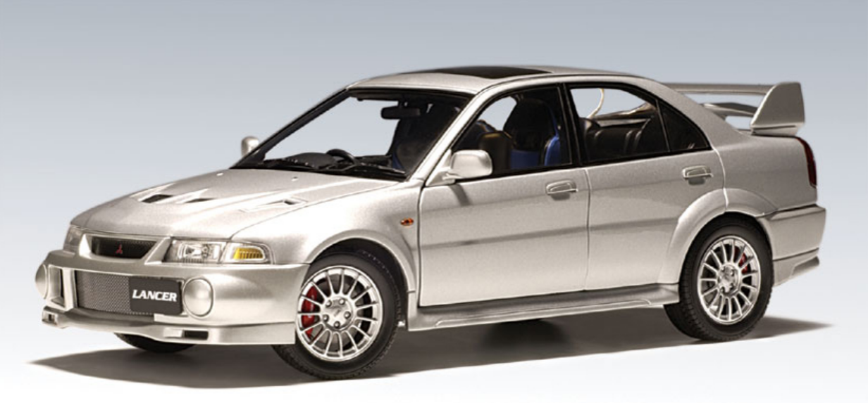 NO BOX 1/18 AUTOart Mitsubishi Lancer Evo VI Evo 6 Street Car RHD