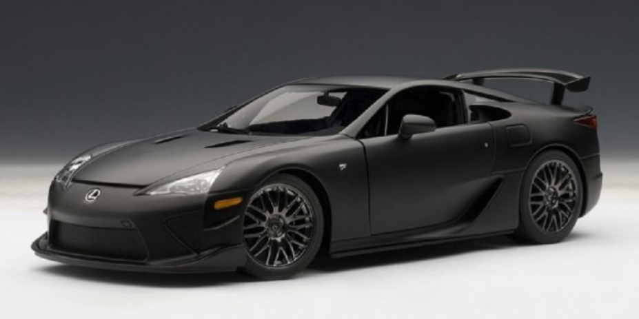 1/18 AUTOart Lexus LFA Nurburgring Package (Matte Black) Diecast