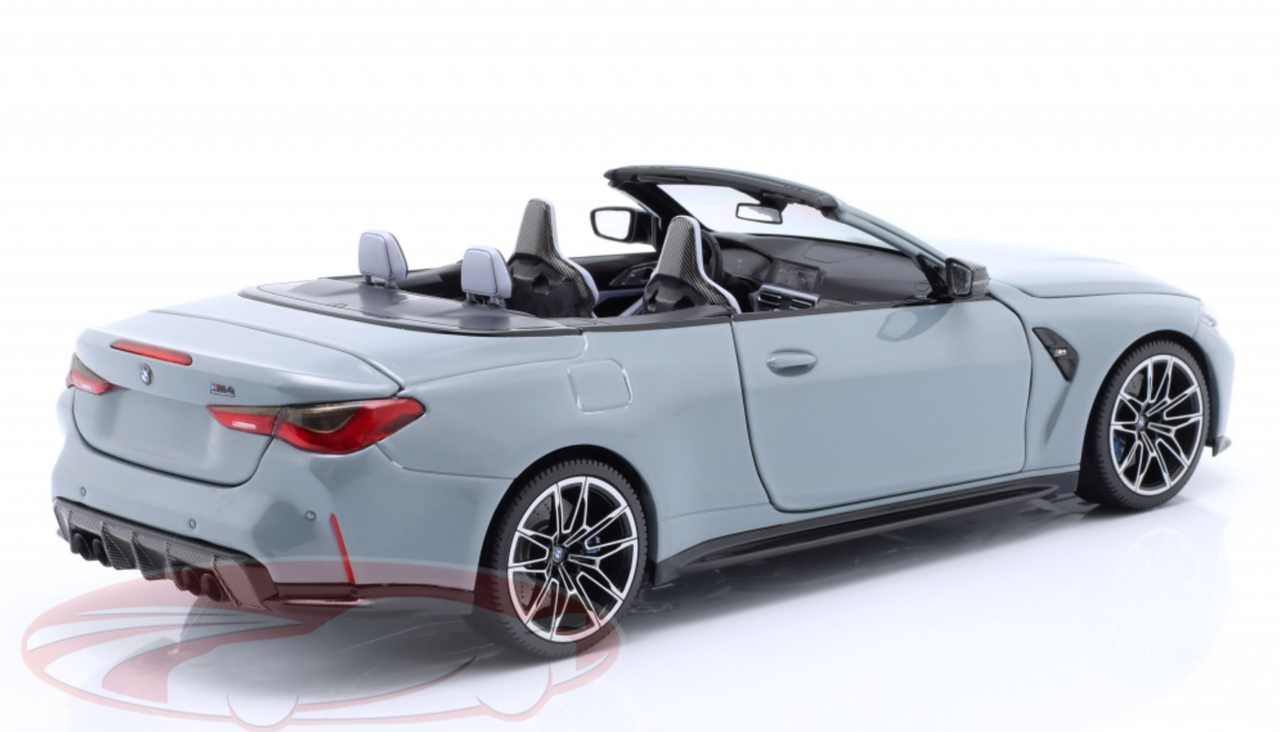 1/18 Minichamps 2021 BMW M4 Cabriolet (G83) (Grey Metallic