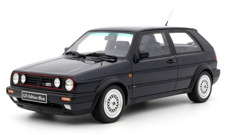 1/18 OTTO 1991 Volkswagen Golf MK2 GTI (Black) Car Model
