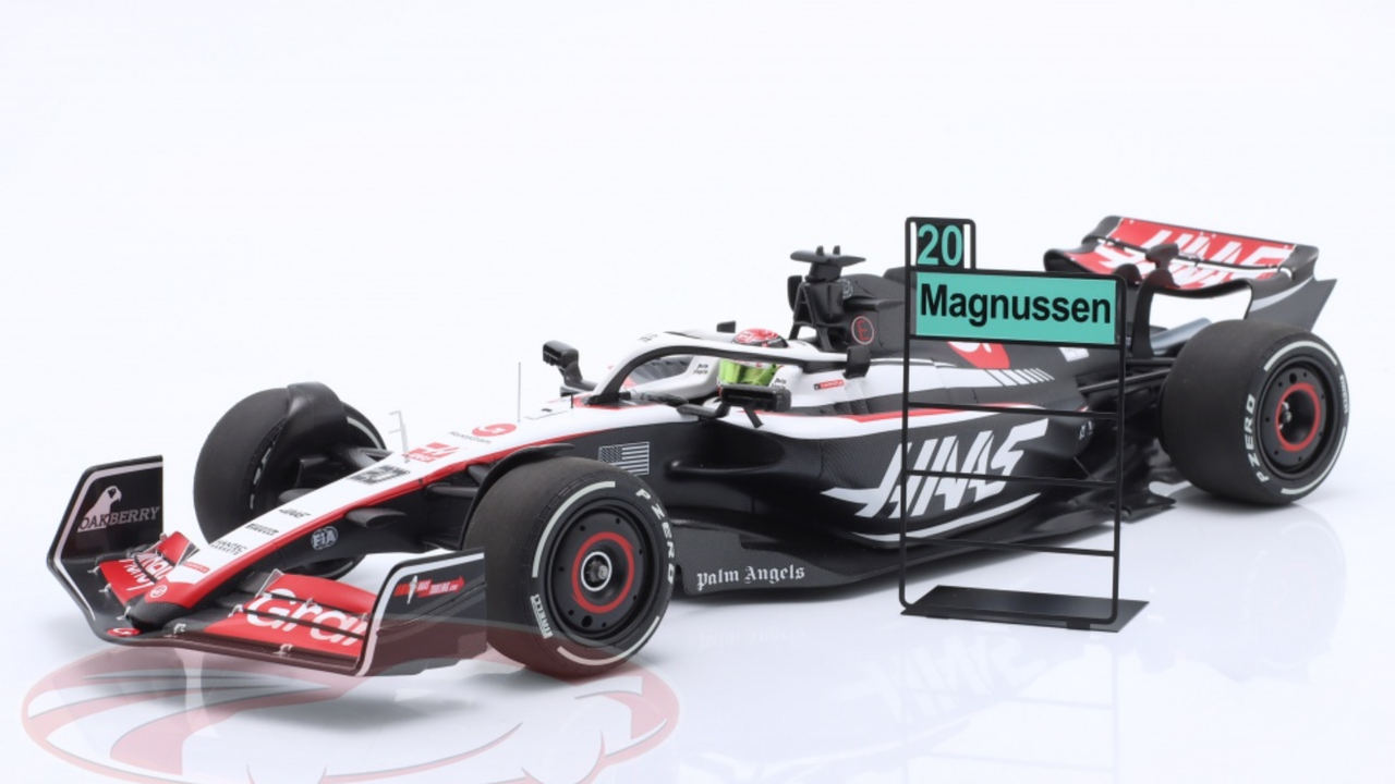 1/18 Minichamps 2023 Formula 1 Kevin Magnussen Haas VF-23 #20 1st
