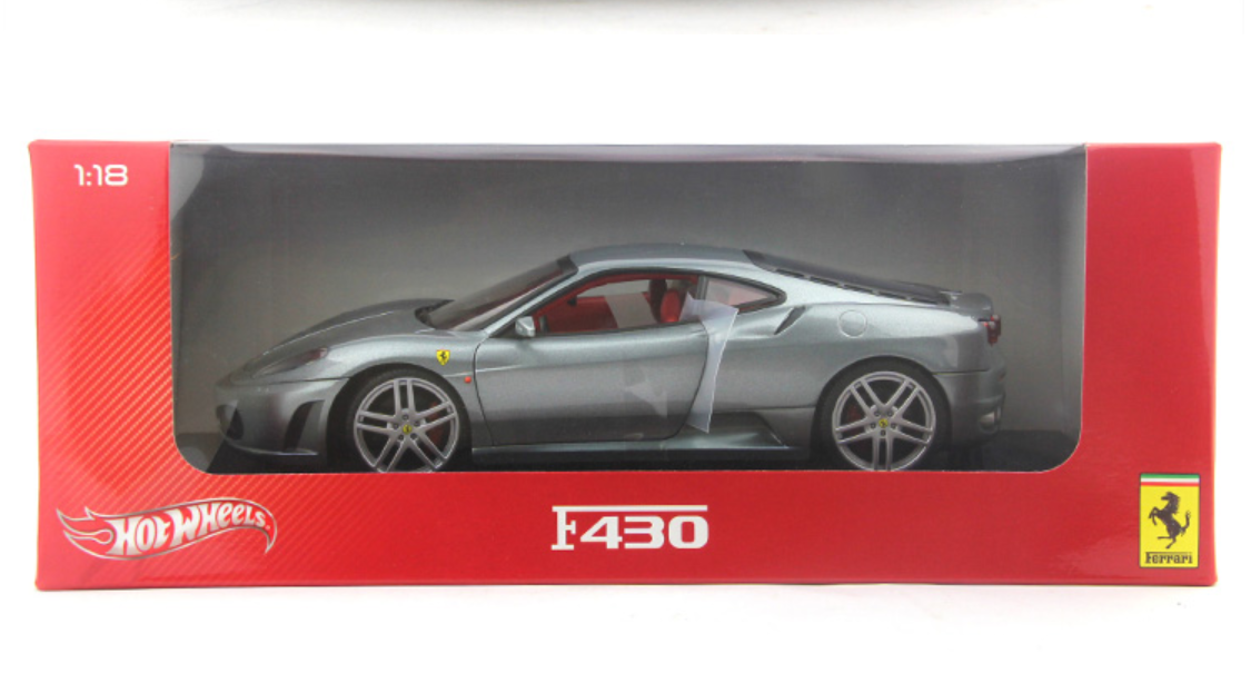 1/18 Hot Wheels Hotwheels Ferrari F430 (Silver Grey) Diecast Car