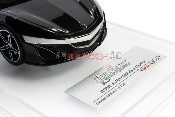 1/18 TSM Acura NSX Roadster Marvel Avengers Resin Car Model