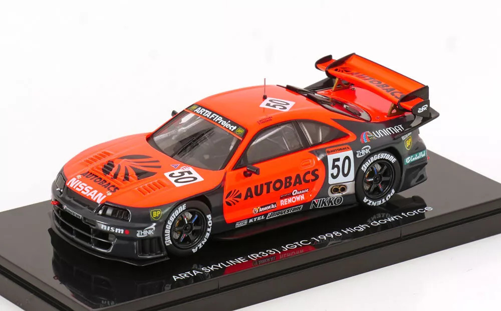 1/43 Ebbro 1998 Nissan Skyline GT-R (R33) #50 JGTC Autobacs Racing