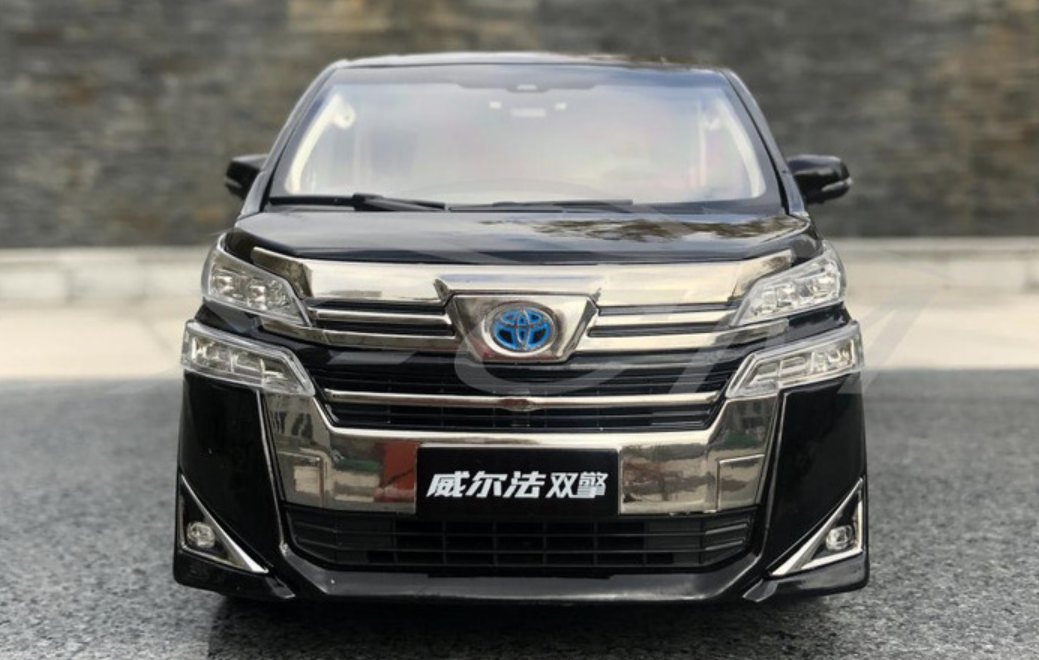 1/18 Dealer Edition Toyota Vellfire (Black) Diecast Car Model