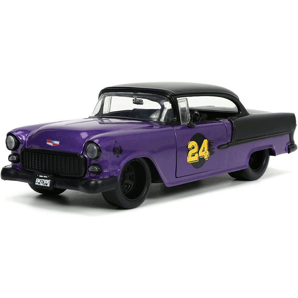 1955 Chevy Bel Air Purple #24 Diecast Model Car | Jada Toys