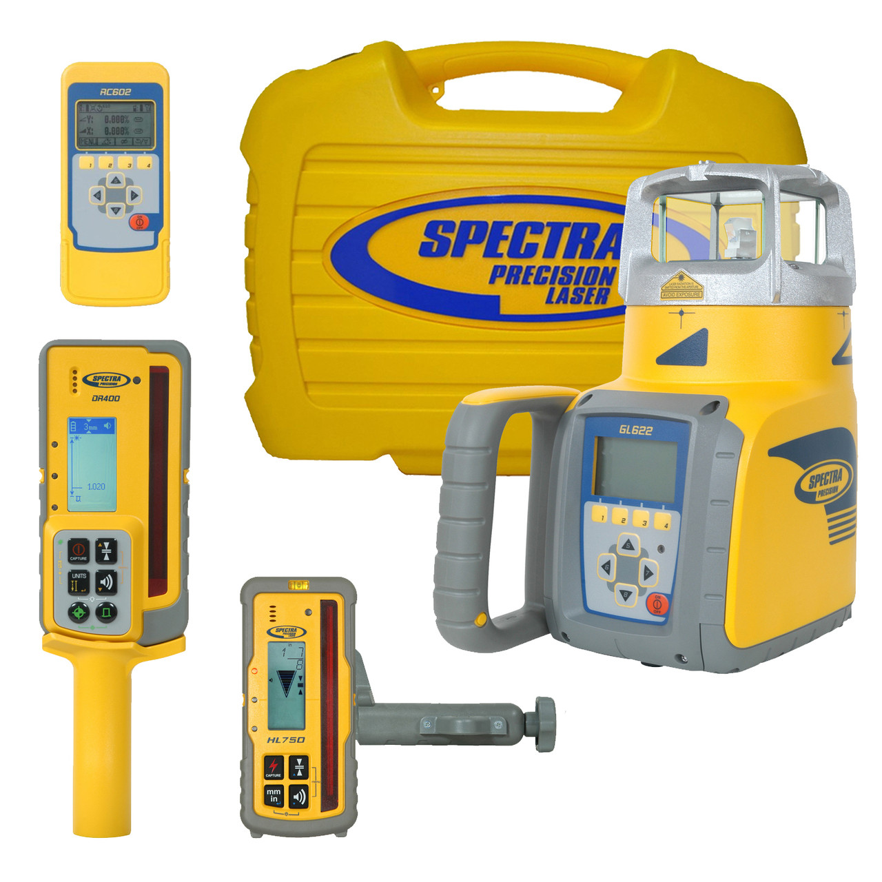 Spectra Precision GL622-DR Dual Grade Laser with HL750 Receiver