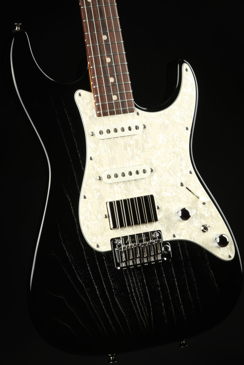 Tom Anderson The Classic - Black w/ White Dog Hair - Eddie's Guitars