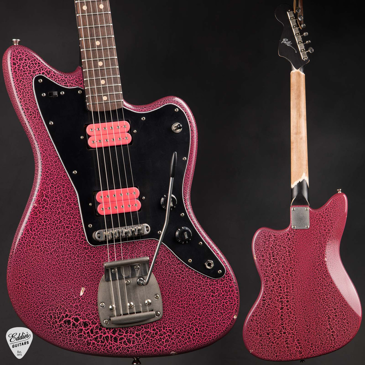 Nash JM63 - Crackle Pink/Black - Eddie's Guitars