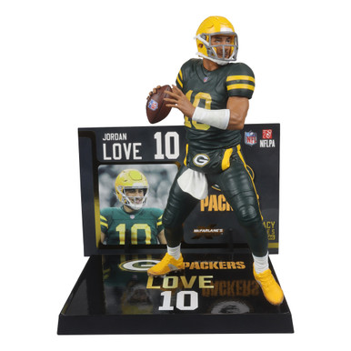Jordan Love w/Classic Uniform Jersey (Green Bay Packers) Gold