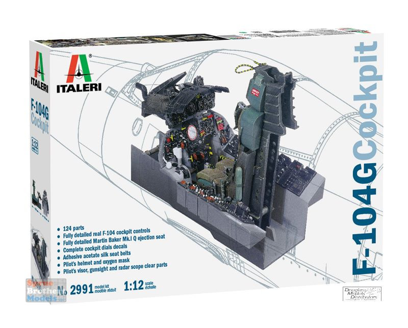 ITA2991 1:12 Italeri F-104G Starfighter Cockpit - Sprue Brothers