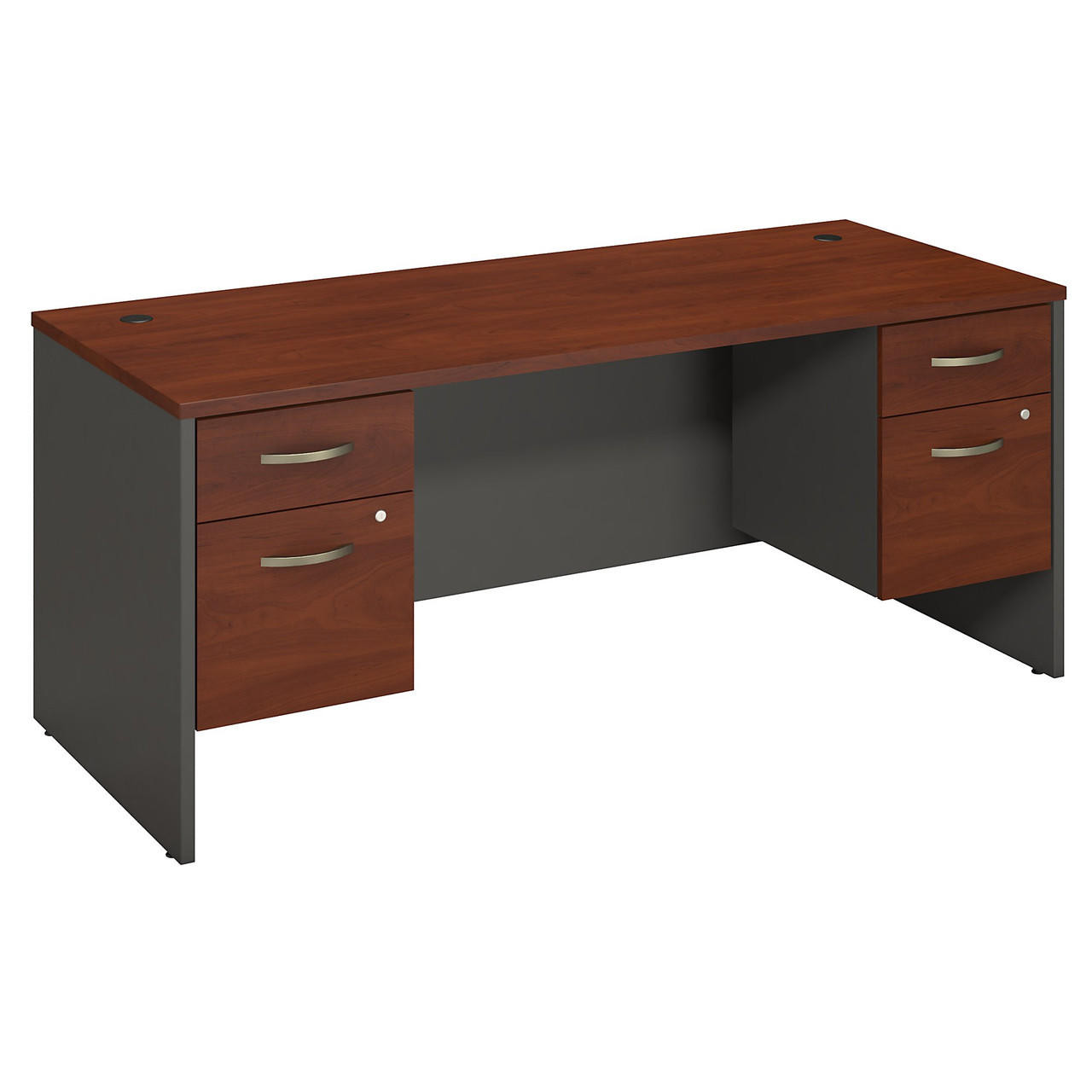 Bush Business Furniture Series C 72W x 30D Desk with 2 Pedestals