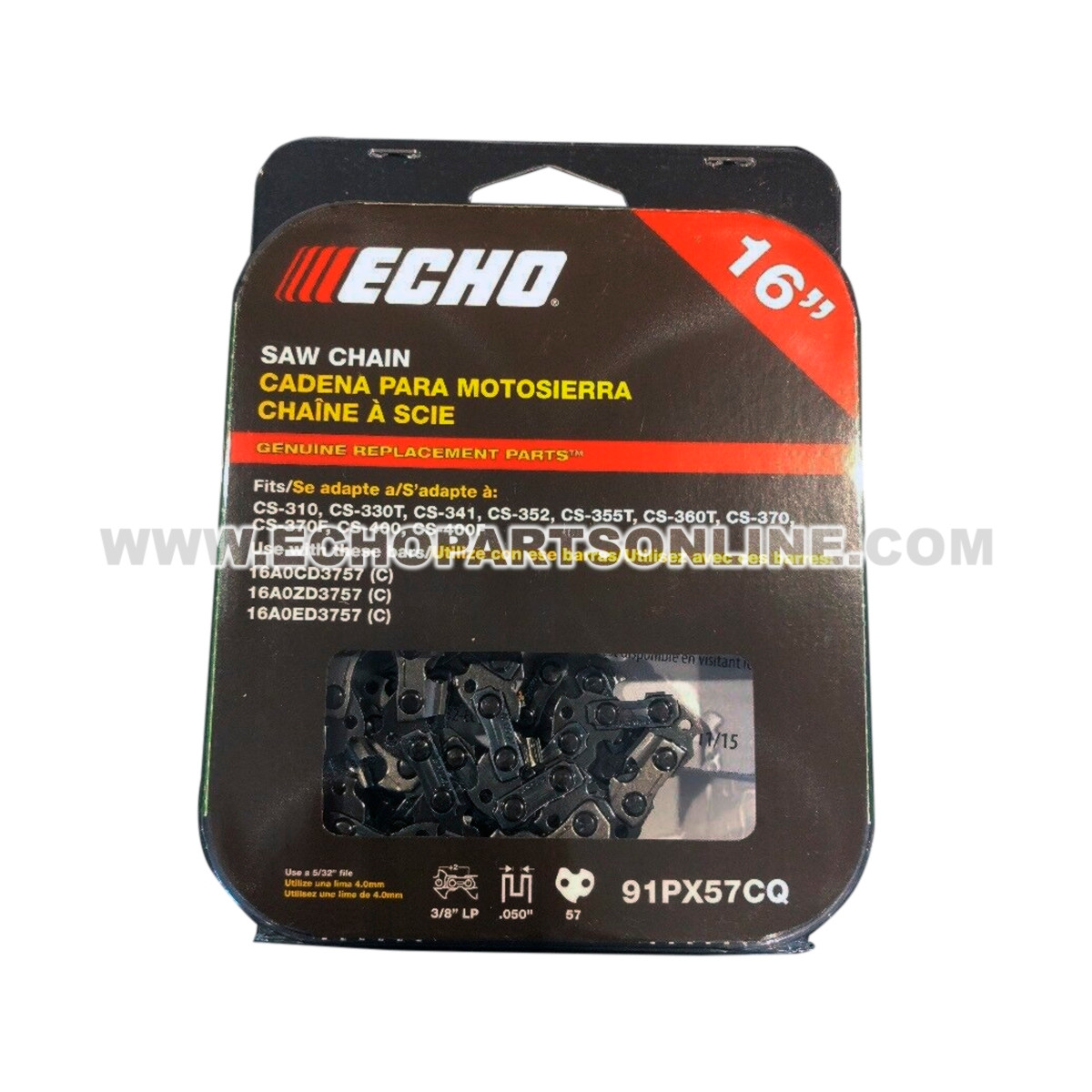 ◇ おちゃ ◇ Echo CS-310 Chain 91PX57CQ 16'' Low Profile OEM | Genuine