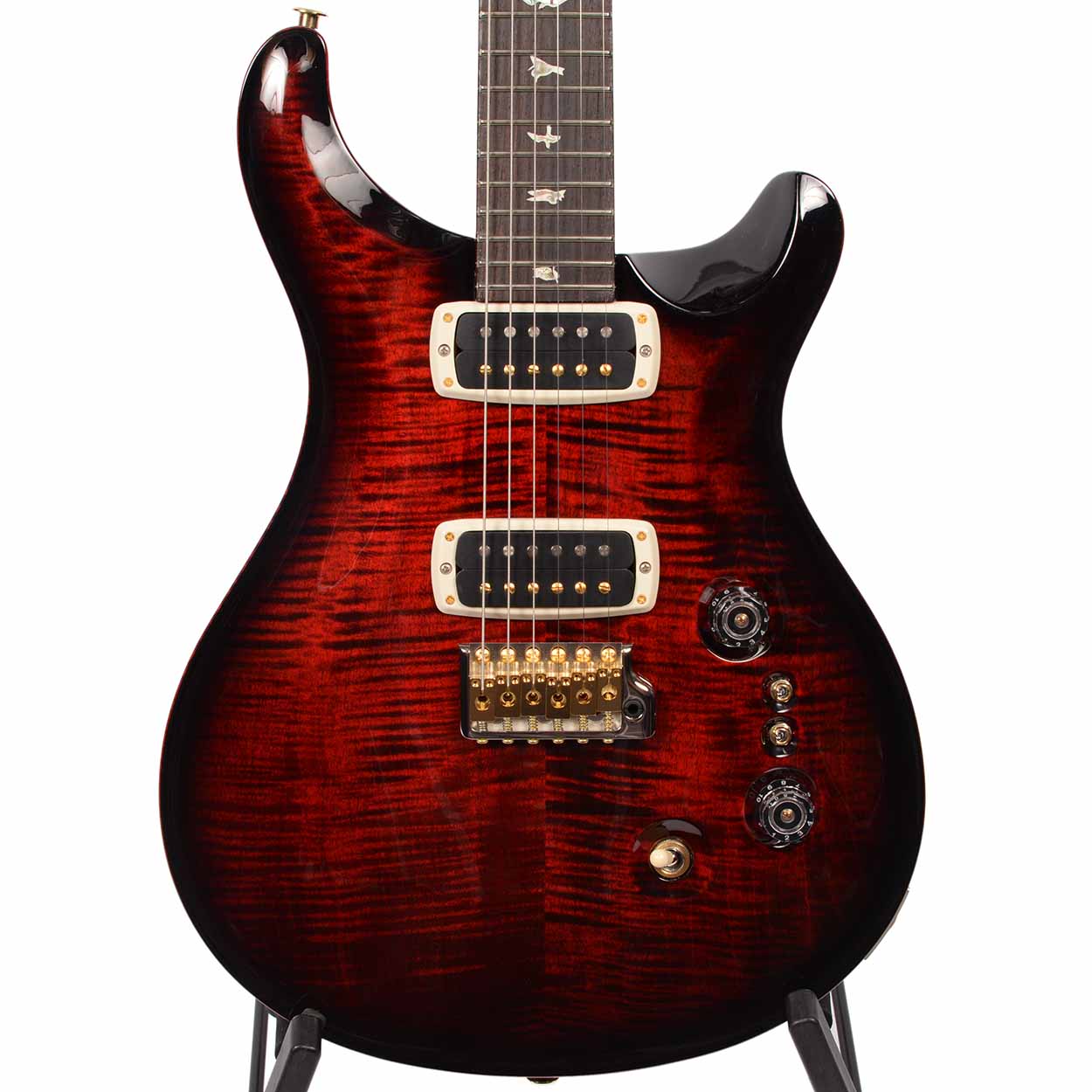 PRS Custom 24-08 - 10 Top Fire Smokeburst - The Music Den