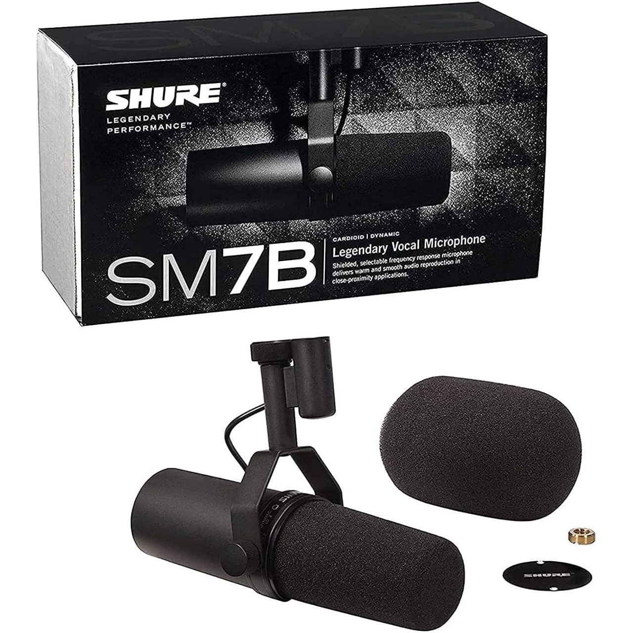 Shure SM7-B Vocal Studio Cardioid Dynamic Microphone - Monkey