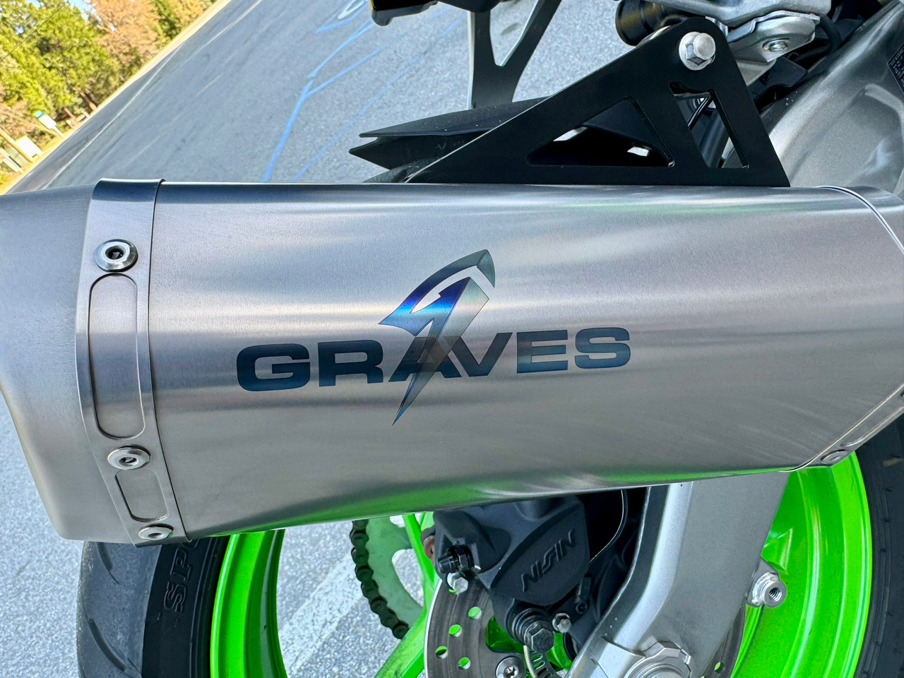 Kawasaki ZX-4RR ZX-4R Cat-Back Slip-on Titanium Exhaust