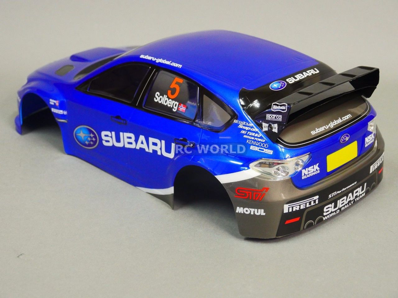 1/10 RC Car BODY Shell SUBARU STI Rally Solberg 190mm *FINISHED