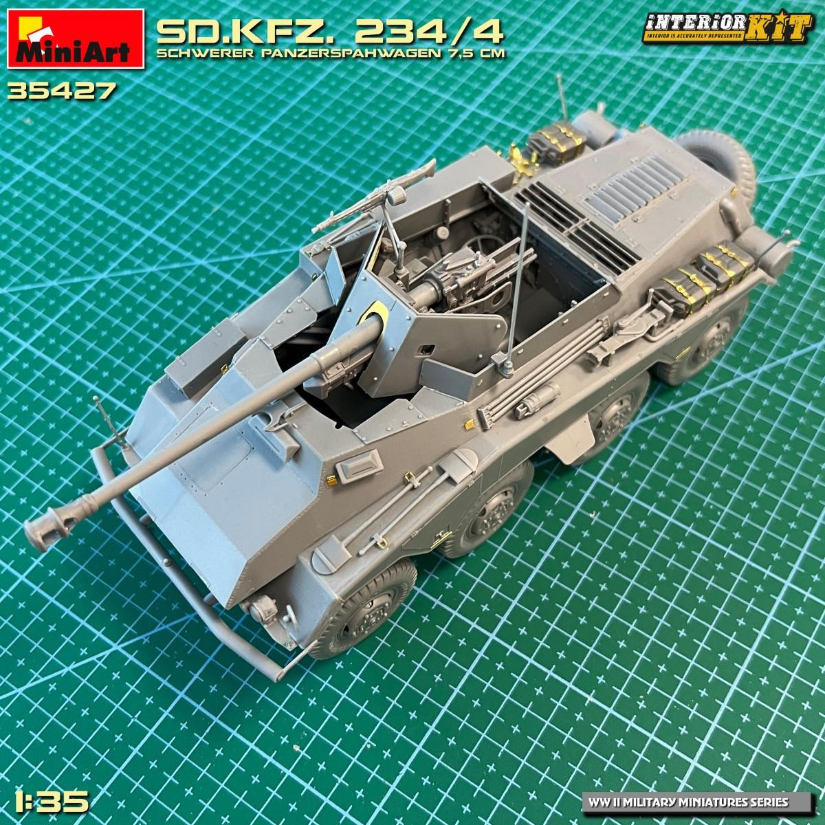 1/35 Miniart Sd.Kfz. 234/4 SCHWERER PANZERSPAHWAGEN 7.5 cm