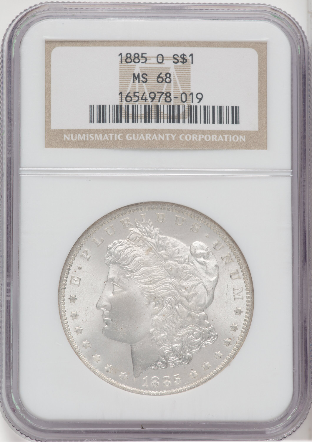 1885-O $1 Morgan Dollar NGC MS68 - LCR Coin