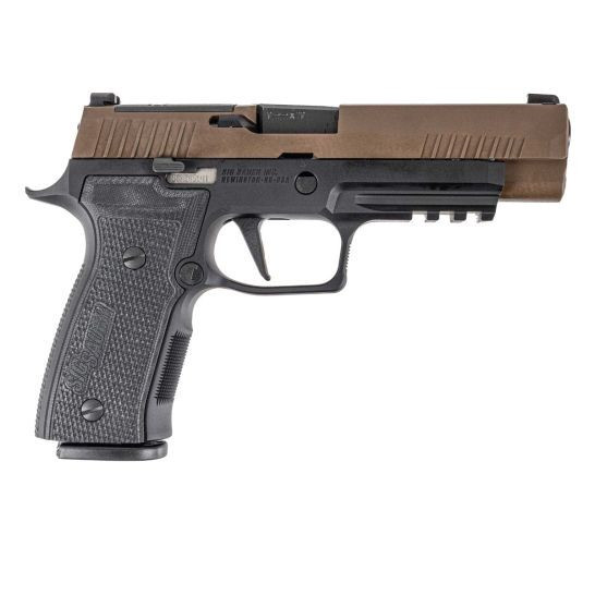 SIG SAUER P320 AXG FULL SIZE 9MM 2-17RD MAGAZINES BLACK/COYOTE