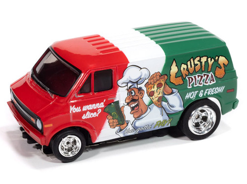 Auto World 1977 Dodge Van Rat Fink Flat (Flat Black & Blue) 4Gear