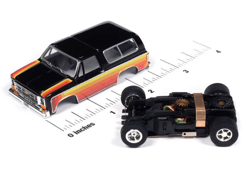 Auto World 1979 Chevy Blazer (Black w/Red & Yellow Side Panels) X