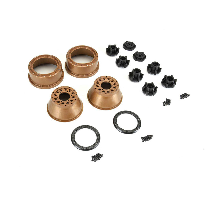Pro-Line Limited Edition Black/Bronze Raid Bead-Loc Front/Rear 2.2