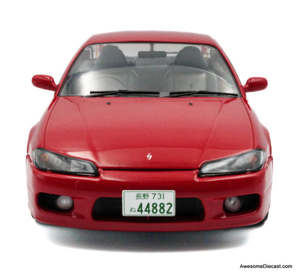1999 Nissan Silvia S15 Spec-R Aero, Flame Red 1:18 Diecast Model