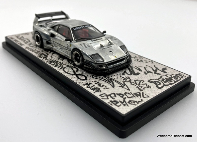 Ferrari F40 LBWK, Matte Black (Chase Edition) 1:64 Diecast Model