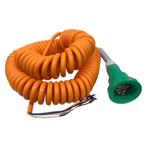 Civacon Green Thermistor Plug & Coiled Cord w/ 2 J Slot Pins & 8