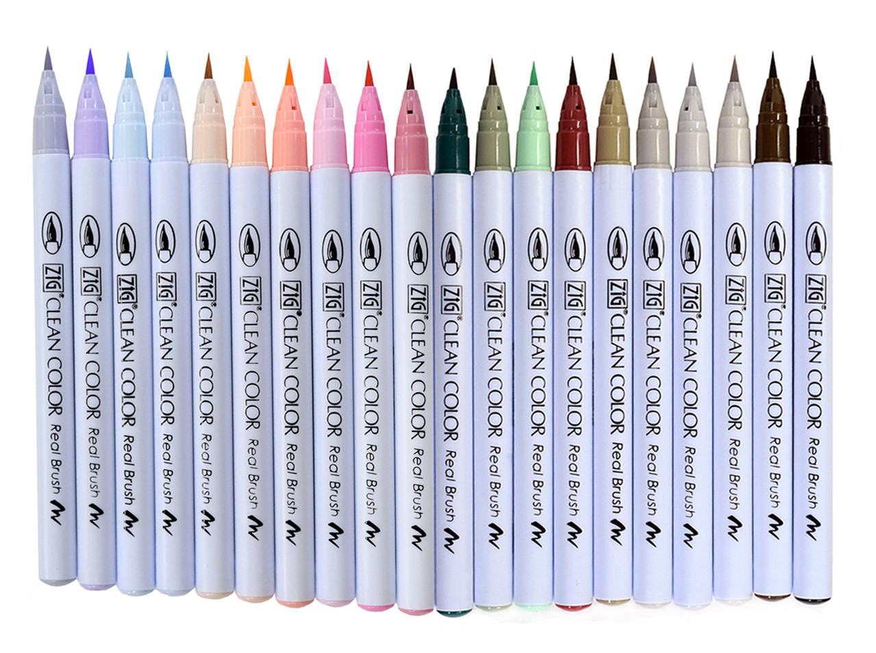 Zig Clean Color Real Brush- Set of 20 Shade and Shadow Colors