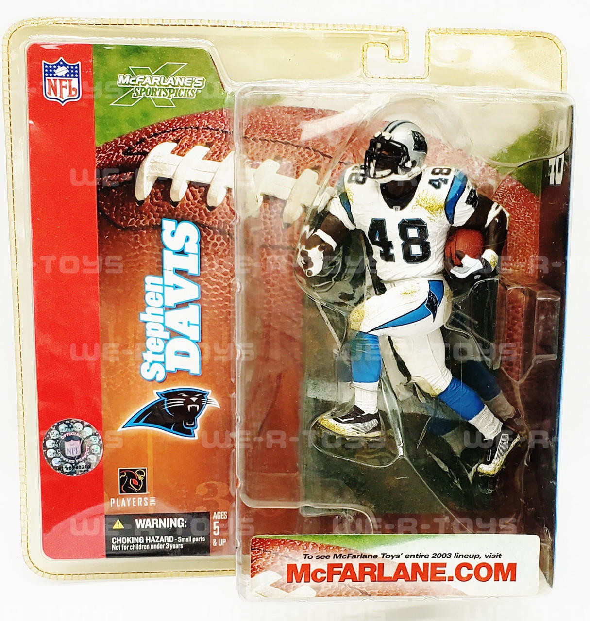 NFL Carolina Panthers #48 Stephen Davis Action Figure McFarlane